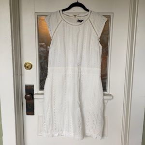 White eyelet dress